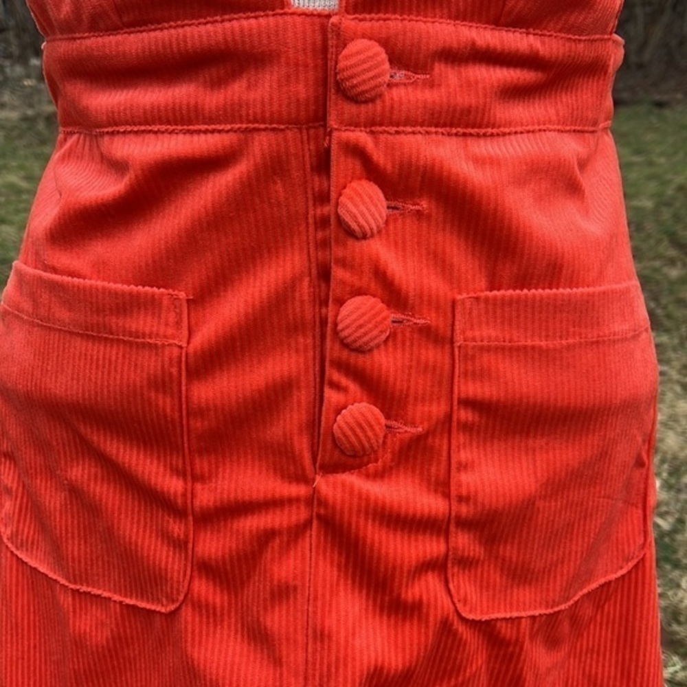 SHEIN Covered Button Front Patch Pocket Corduroy … - image 6